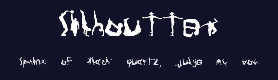 Silhouttes by Chloe Obert — Decorative Font — thumbnail 2