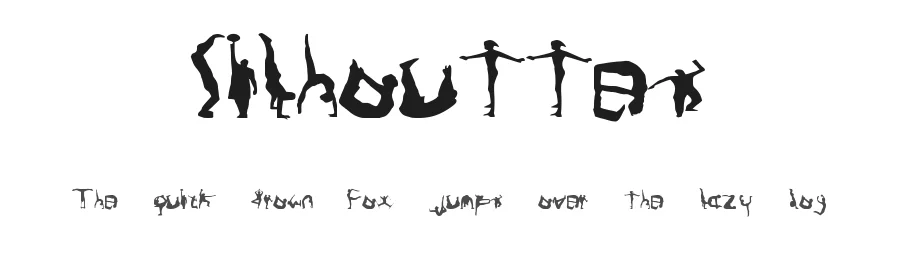 Silhouttes by Chloe Obert — Decorative Font