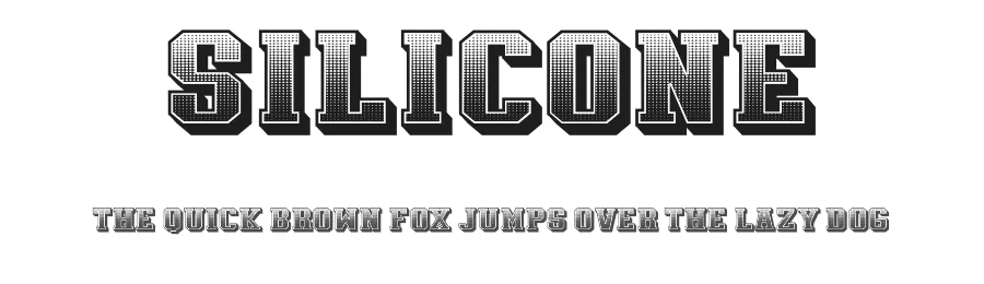 Silicone by Vladimir Nikolic — Decorative Font