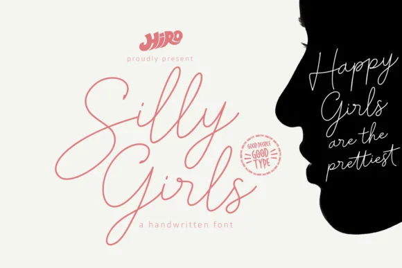 Silly Girls Font by HIRO.std โ Script Handwritten Font