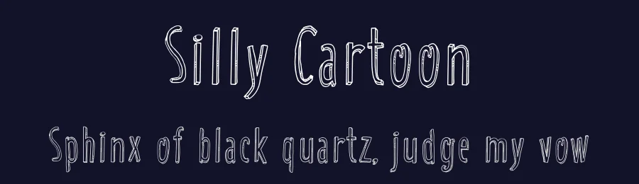 Silly Cartoon by Galdino Otten Fonts — Decorative Font — thumbnail 2