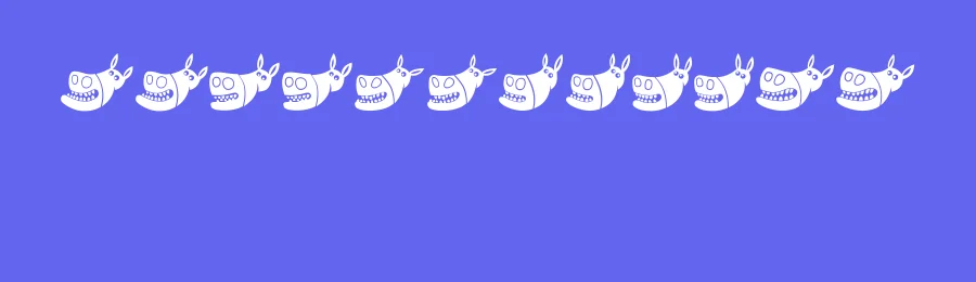 Silly Donkey by Vladimir Nikolic — Dingbats Font — thumbnail 3