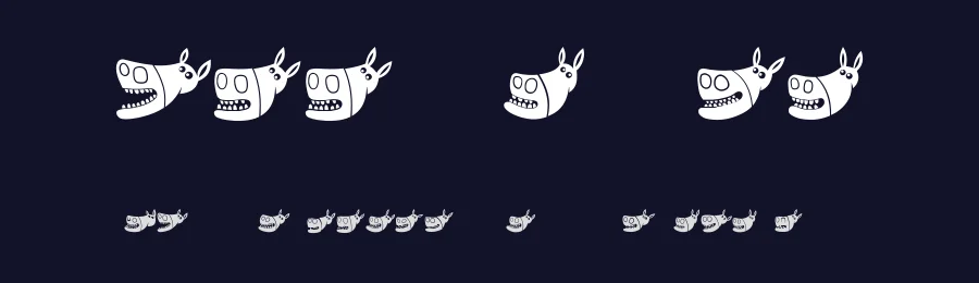 Silly Donkey by Vladimir Nikolic — Dingbats Font — thumbnail 2