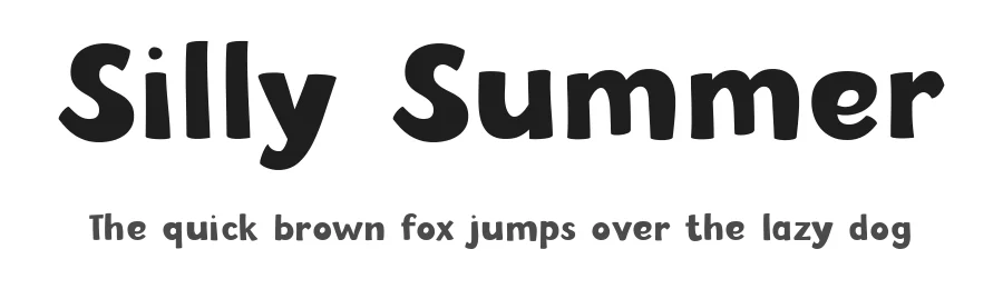 Silly Summer by Misti's Fonts — Decorative Font