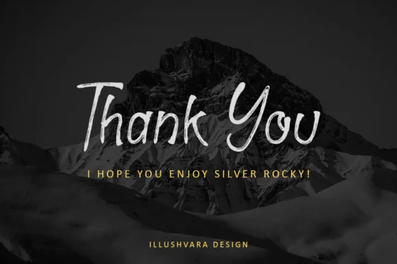 Silver Rocky Font by illushvara — Script Handwritten Font — thumbnail 9