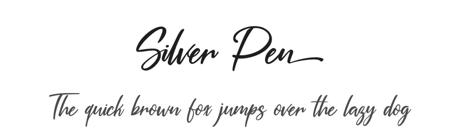 Silver Pen by Suzuran San — Script Handwritten Font