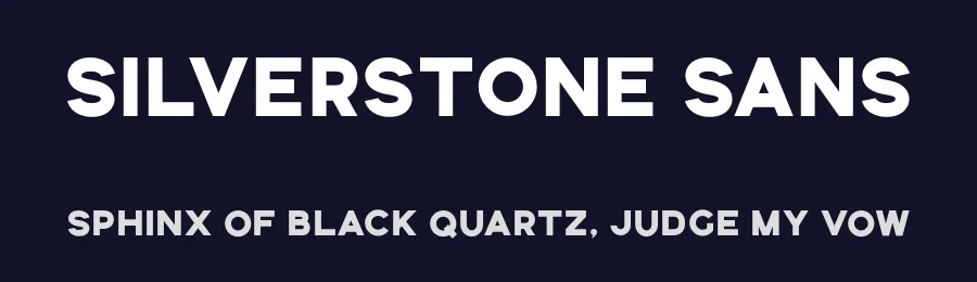 Silverstone Sans by Ghuroba Studio — Sans Serif Font — thumbnail 2