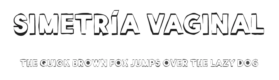 Simetría Vaginal by Woodcutter — Decorative Font