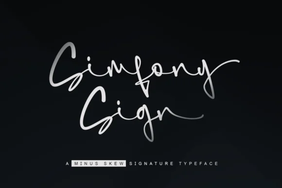 Simfony Sign Font by lemonthe — Script Handwritten Font