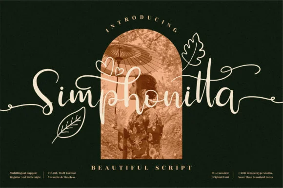 Simphonitta Font by Perspectype — Script Handwritten Font
