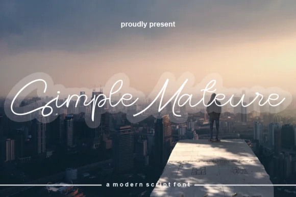 Simple Mateure Font by handwrittenwanda — Script Handwritten Font