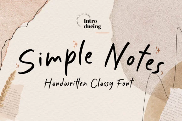 Simple Notes Font by fontherapy — Script Handwritten Font