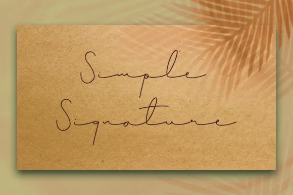 Simple Signature Font by erik studio by erik studio — Script Handwritten Font