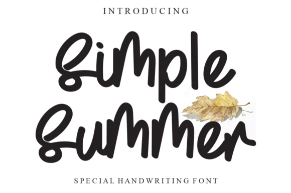 Simple Summer Font by Garcio — Script Handwritten Font
