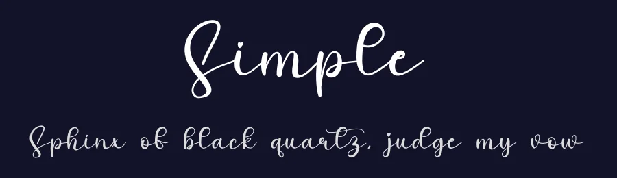 Simple by Scratchones — Script Handwritten Font — thumbnail 2