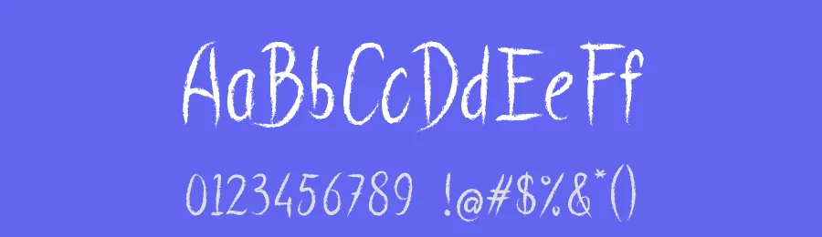 Simple Chalk by Royaltype — Decorative Font — thumbnail 3
