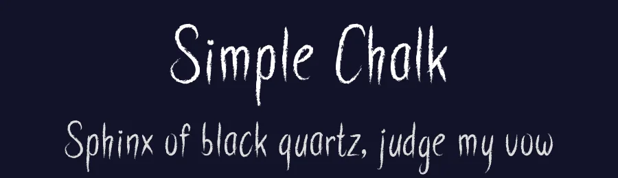 Simple Chalk by Royaltype — Decorative Font — thumbnail 2