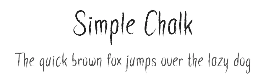 Simple Chalk by Royaltype — Decorative Font