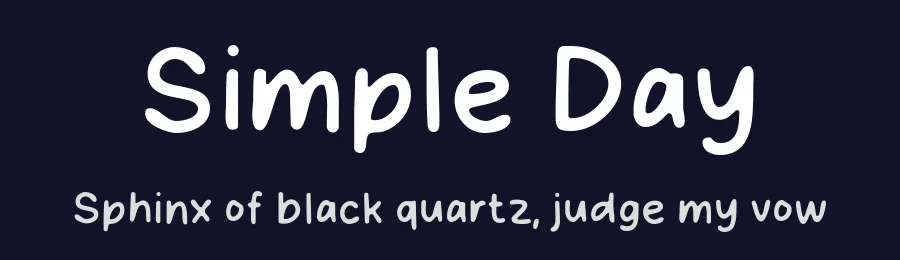 Simple Day by MJType — Script Handwritten Font — thumbnail 2