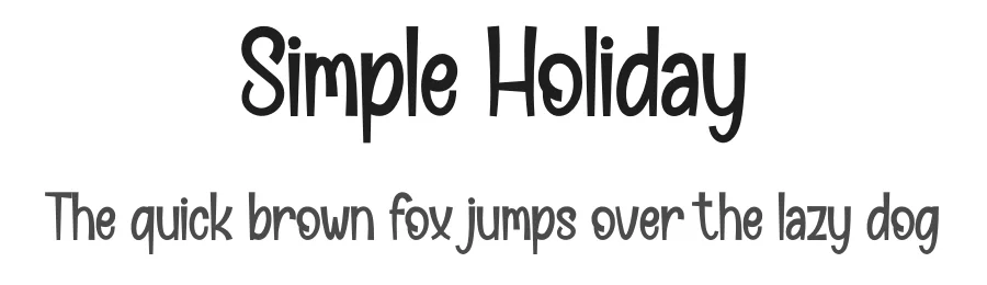 Simple Holiday