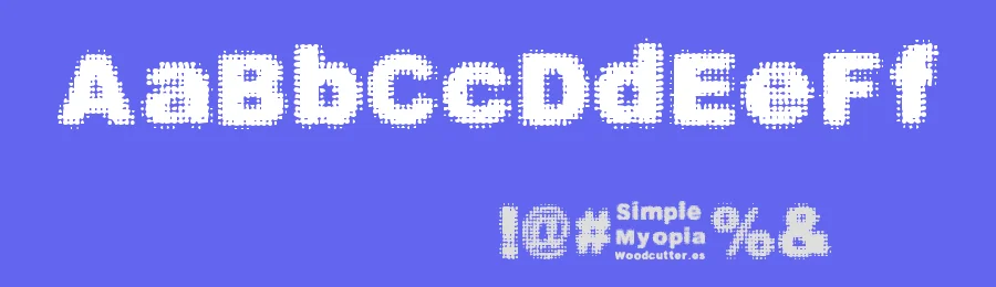 Simple Myopia by Woodcutter — Decorative Font — thumbnail 3