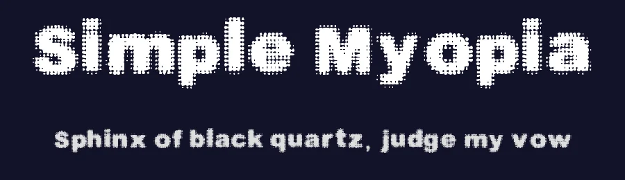 Simple Myopia by Woodcutter — Decorative Font — thumbnail 2