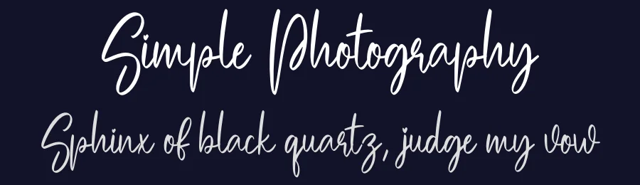 Simple Photography by Scratchones — Script Handwritten Font — thumbnail 2