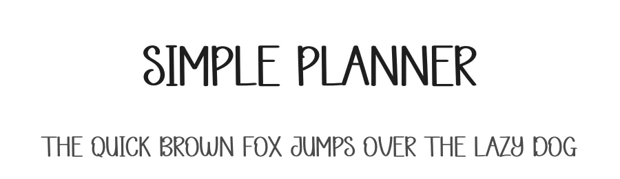 Simple Planner
