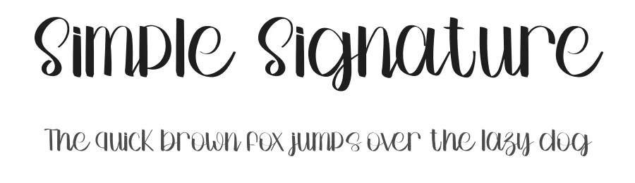 Simple Signature