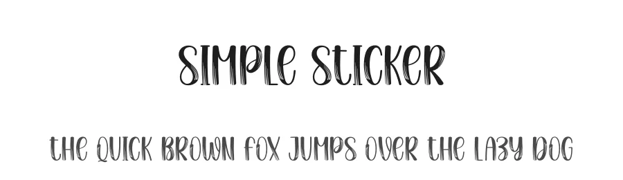 Simple Sticker