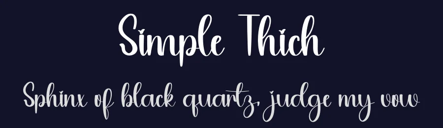 Simple Thich by PiPi Creative STUDIO — Script Handwritten Font — thumbnail 2