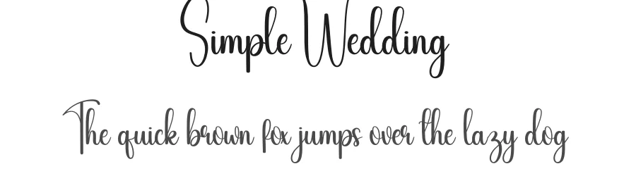 Simple Wedding