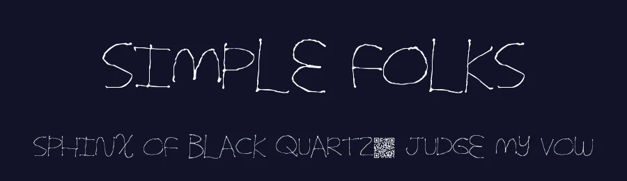 Simple Folks by Xerographer Fonts — Script Handwritten Font — thumbnail 2