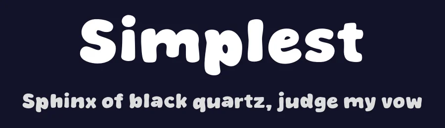 Simplest by MJType — Decorative Font — thumbnail 2