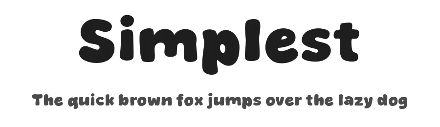 Simplest by MJType — Decorative Font