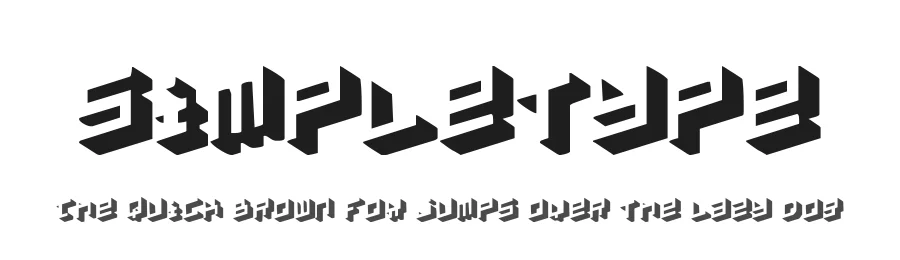 Simpletype by Fenotype — Display Font