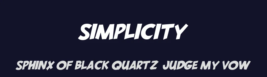 Simplicity by Billy Argel Fonts ® — Decorative Font — thumbnail 2