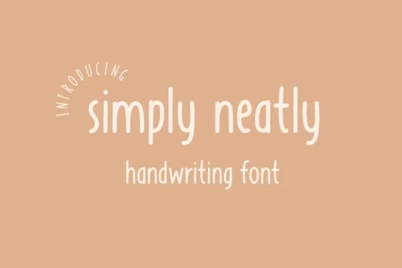 Simply Neatly Font by Jyllyco — Script Handwritten Font