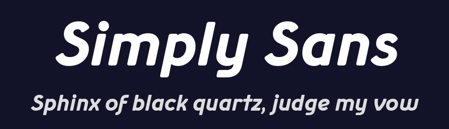 Simply Sans by Wojciech Kalinowski — Sans Serif Font — thumbnail 2