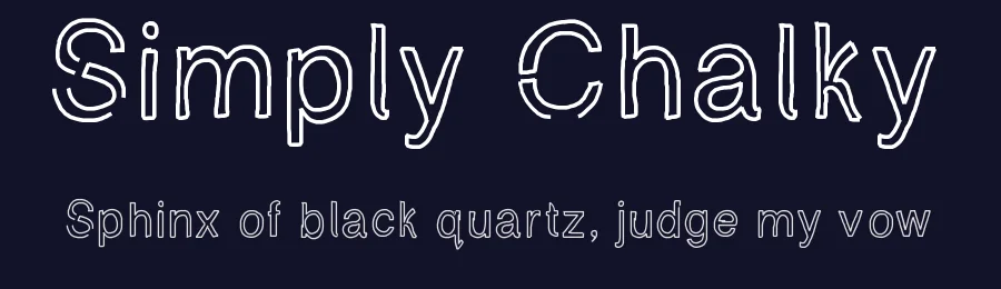 Simply Chalky by Amy Louise Bandy — Decorative Font — thumbnail 2
