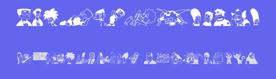 Simpsons Mmmm...Font by xstreamed.tv — Dingbats Font — thumbnail 3