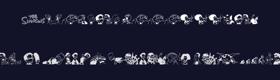 Simpsons Mmmm...Font by xstreamed.tv — Dingbats Font — thumbnail 2