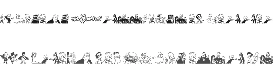 Simpsons Treehouse of Horror by xstreamed.tv — Dingbats Font