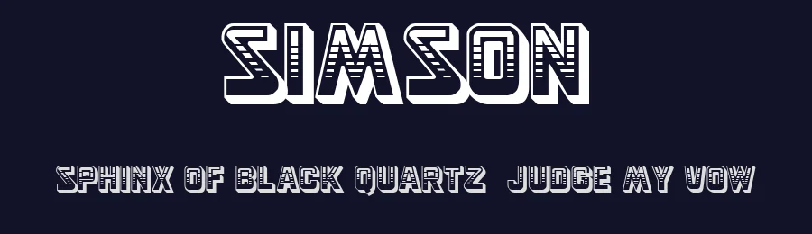 Simson by Jos Elsendoorn — Decorative Font — thumbnail 2