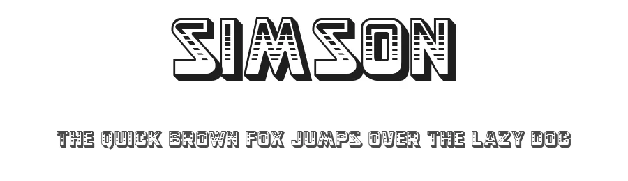 Simson by Jos Elsendoorn — Decorative Font