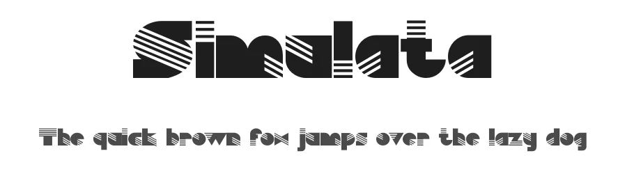Simulata by Gary David Bouton — Decorative Font