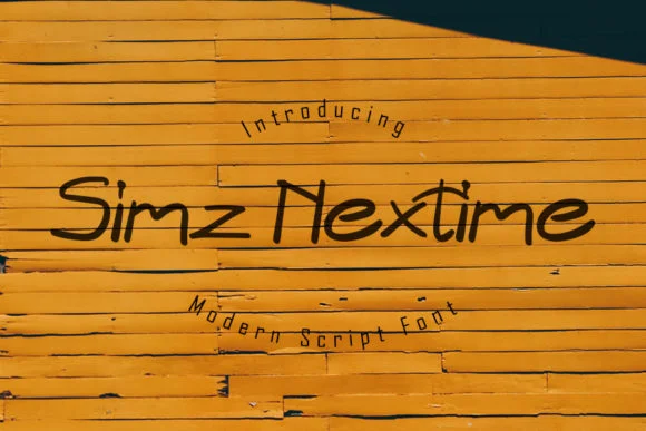 Simz Nextime Font by muhawk47 — Script Handwritten Font