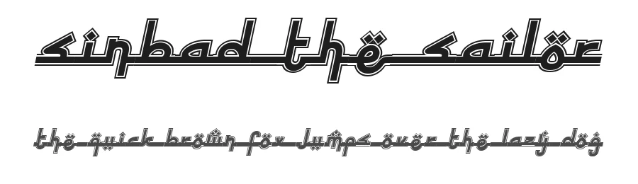 Sinbad the Sailor by Vladimir Nikolic β Decorative Font
