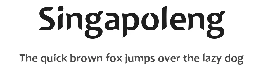 Singapoleng by Linafis Studio — Decorative Font