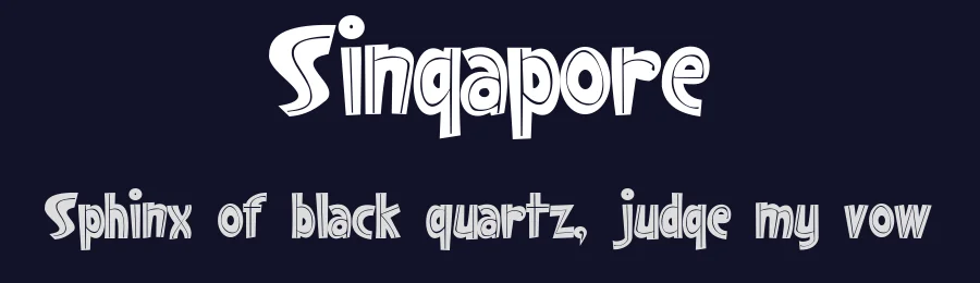 Singapore by Alphabet&Type® — Decorative Font — thumbnail 2